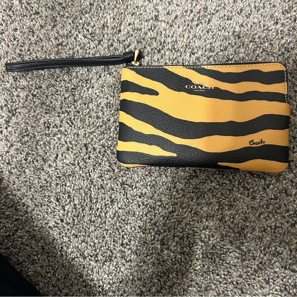 Coach Tiger Stripe Wristlet